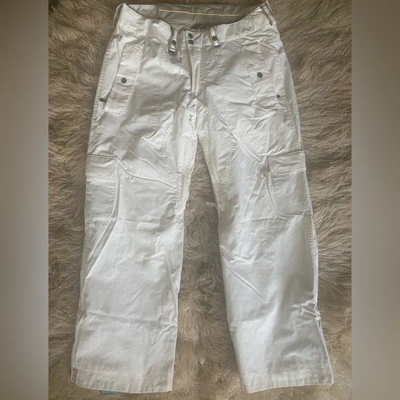 Bonfire Cream Snowboarding Pants Multiple Pockets, Size L - Picture 1 of 15